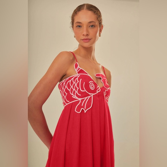 Farm Rio Fish Dress - Picture 1 of 5